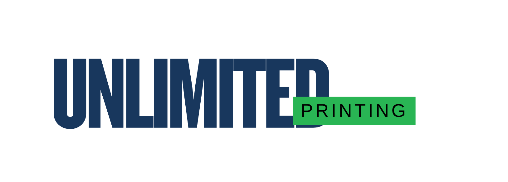 Icon representing unlimited printing services.